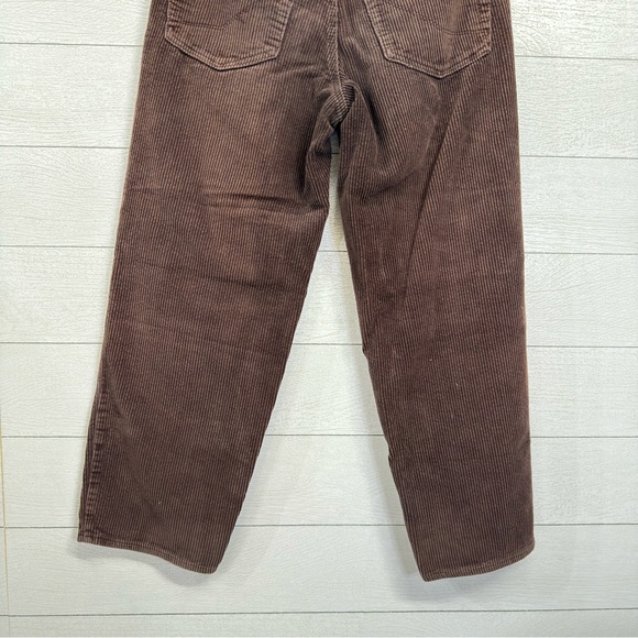 Empyre Relax Brown Corduroy Pants Sz 28 Straight Leg 90s Skate Y2K Streetwear - Picture 8 of 14